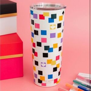 Kate Spade New York Scattered Checks 24oz Tumbler